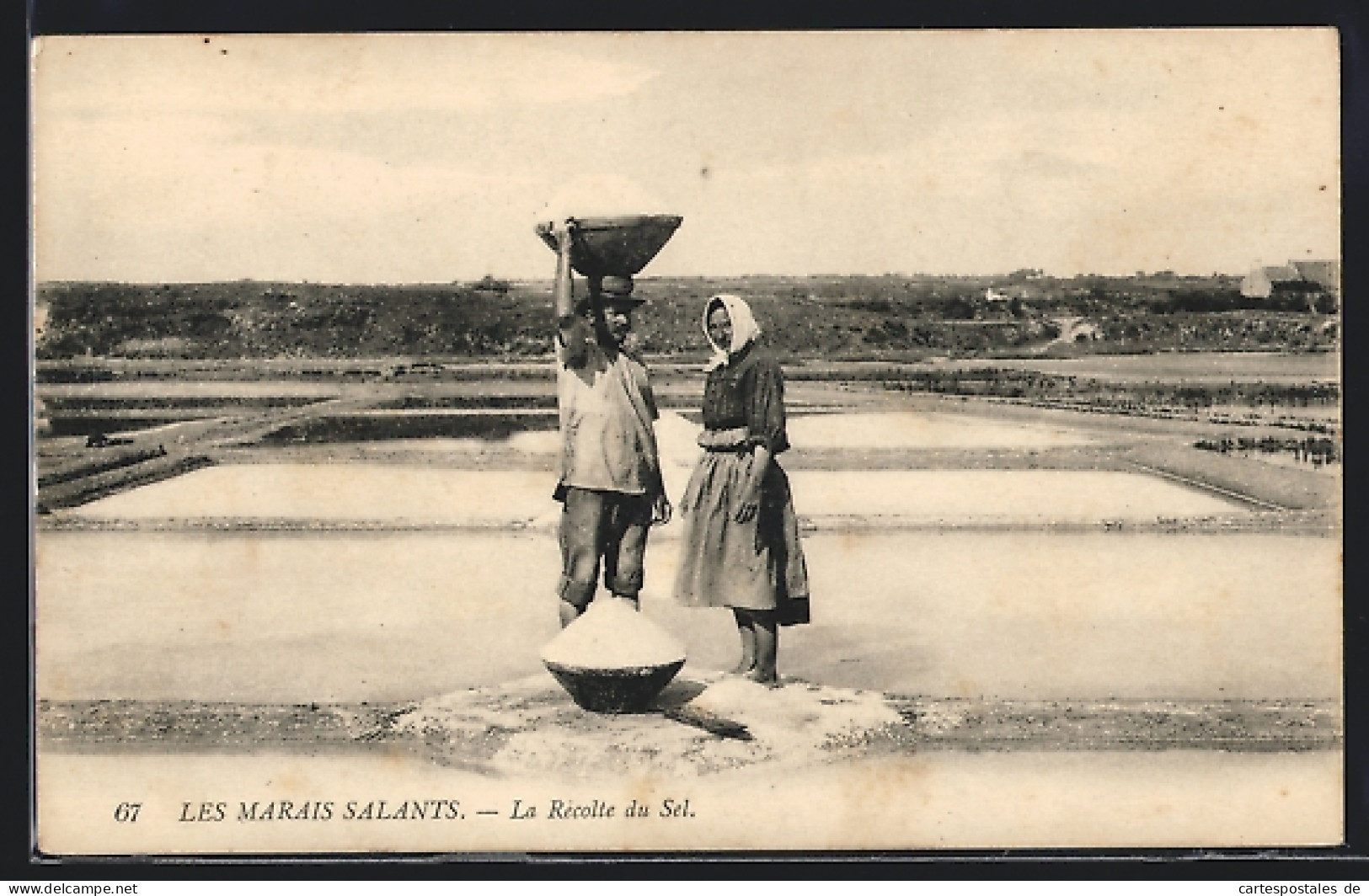 AK Les Marais Salants, La Recolte Du Sel  - Mines