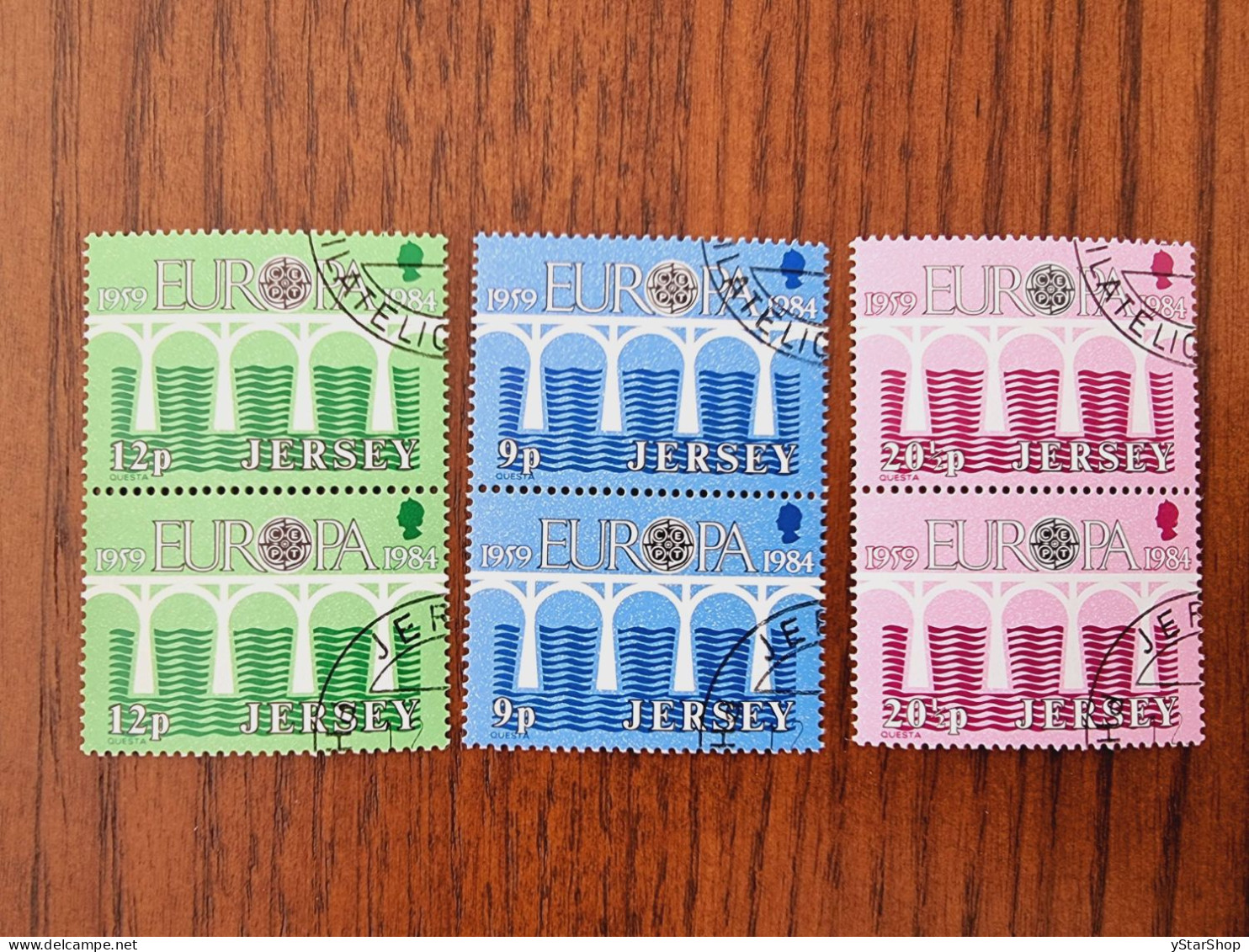 Jersey Stamps Lot - CTO - Blocks Of 4 - 1984 - JE 326-28 - Jersey
