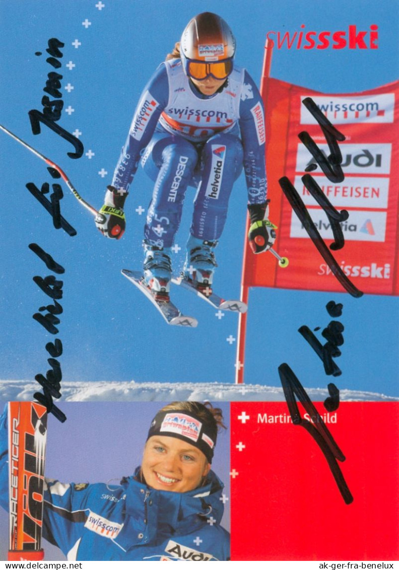 Autogramm AK Ski Alpin Martina Schild Swissski 07-08 Schweiz Suisse Brienz Grindelwald Olympia Interlaken-Oberhasli - Handtekening