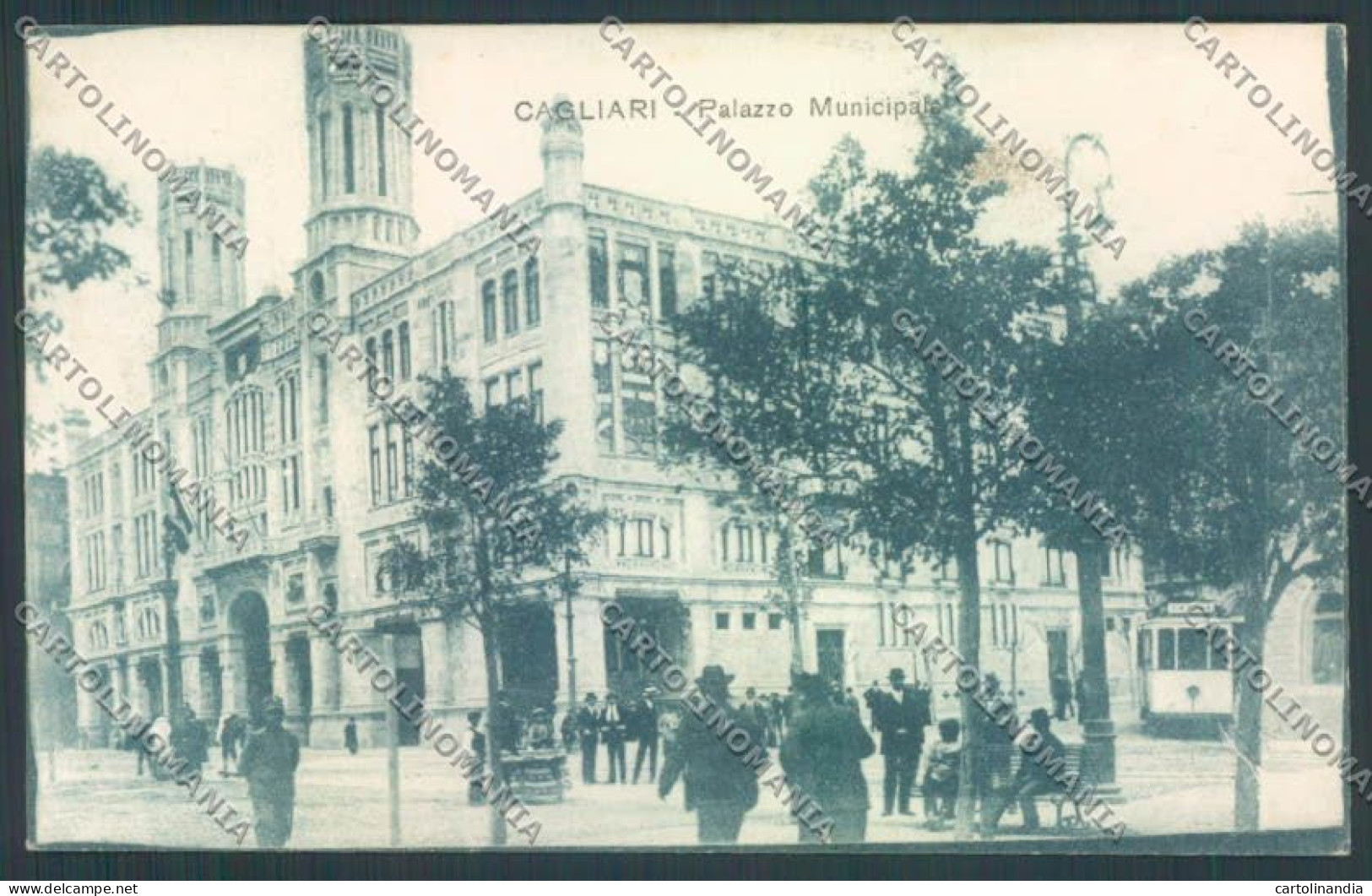 Cagliari Città Tram Cartolina ZG0137 - Cagliari