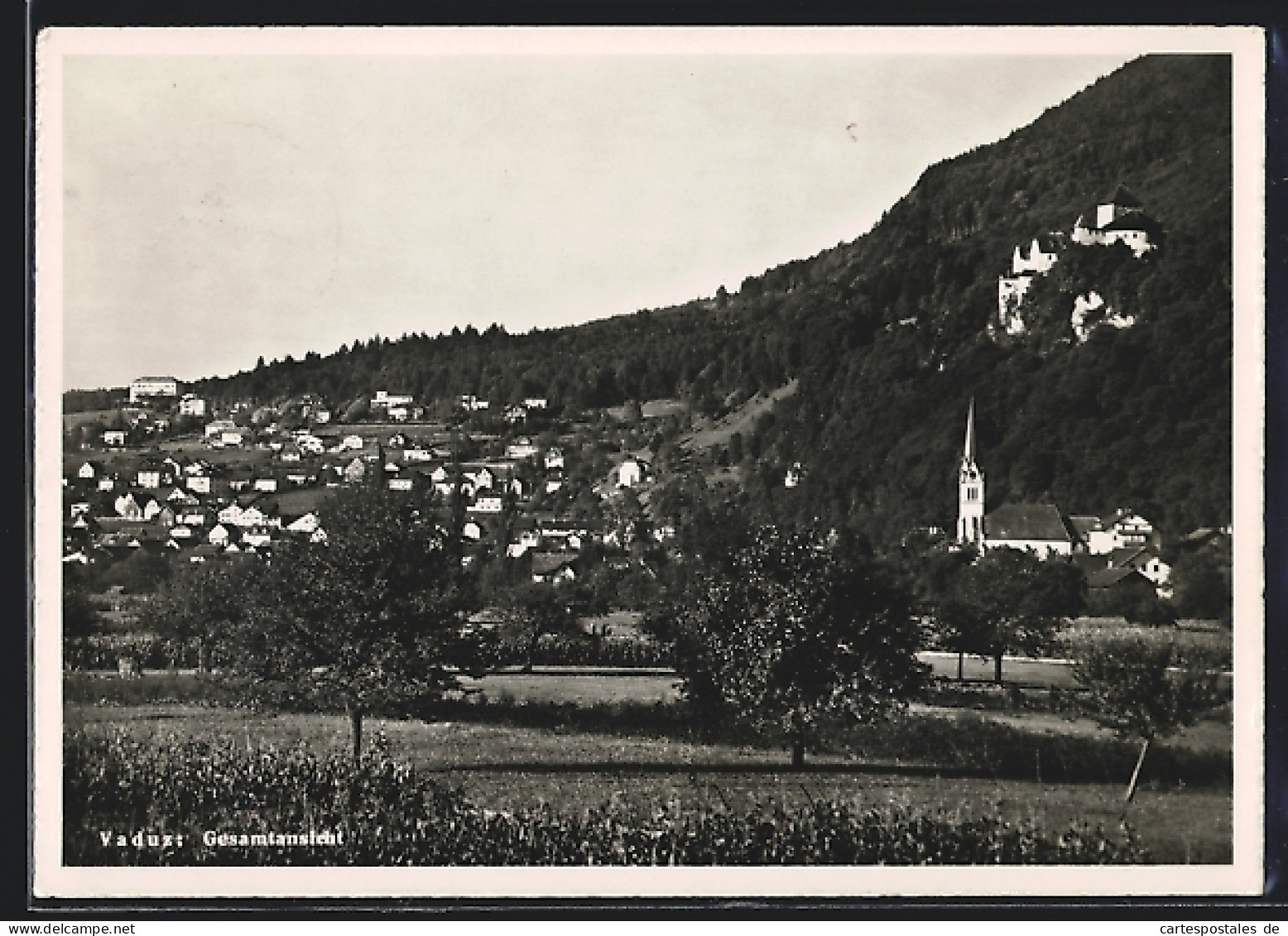 AK Vaduz, Gesamtansicht  - Liechtenstein