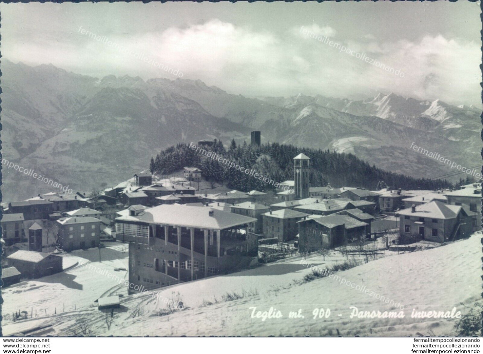 D61 - Cartolina  Provincia Di Sondrio - Teglio Panorama Invernale - Sondrio