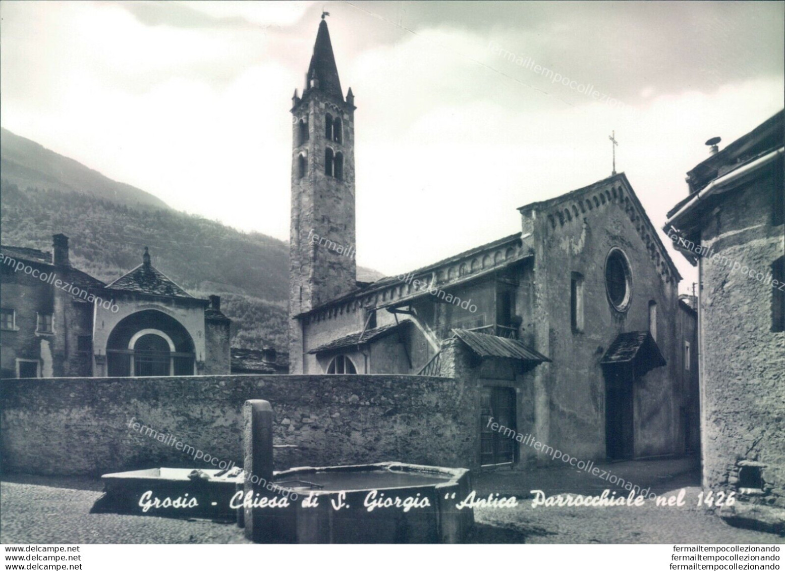 P425 Cartolina Grosio Chiesa Di S.giorgio Provincia Di Sondrio - Sondrio