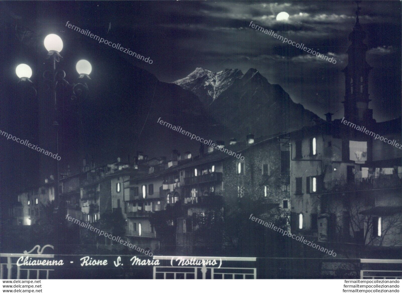 M582 Cartolina Chiavenna Rione S.maria Notturno Provincia Di Sondrio - Sondrio