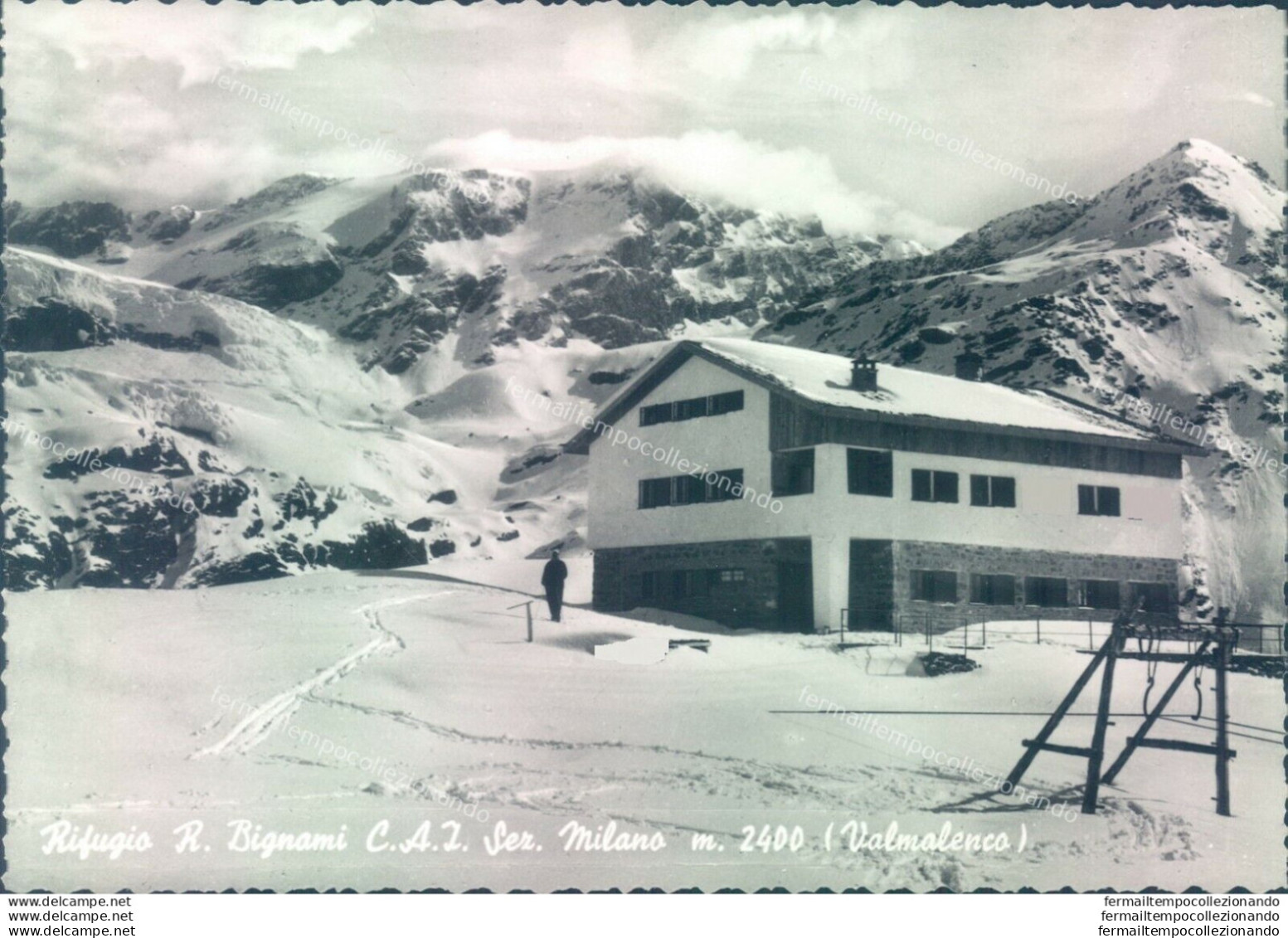 D601 - Cartolina  Provincia Di Sondrio-valmalenco Rifugio R.bignani - Sondrio