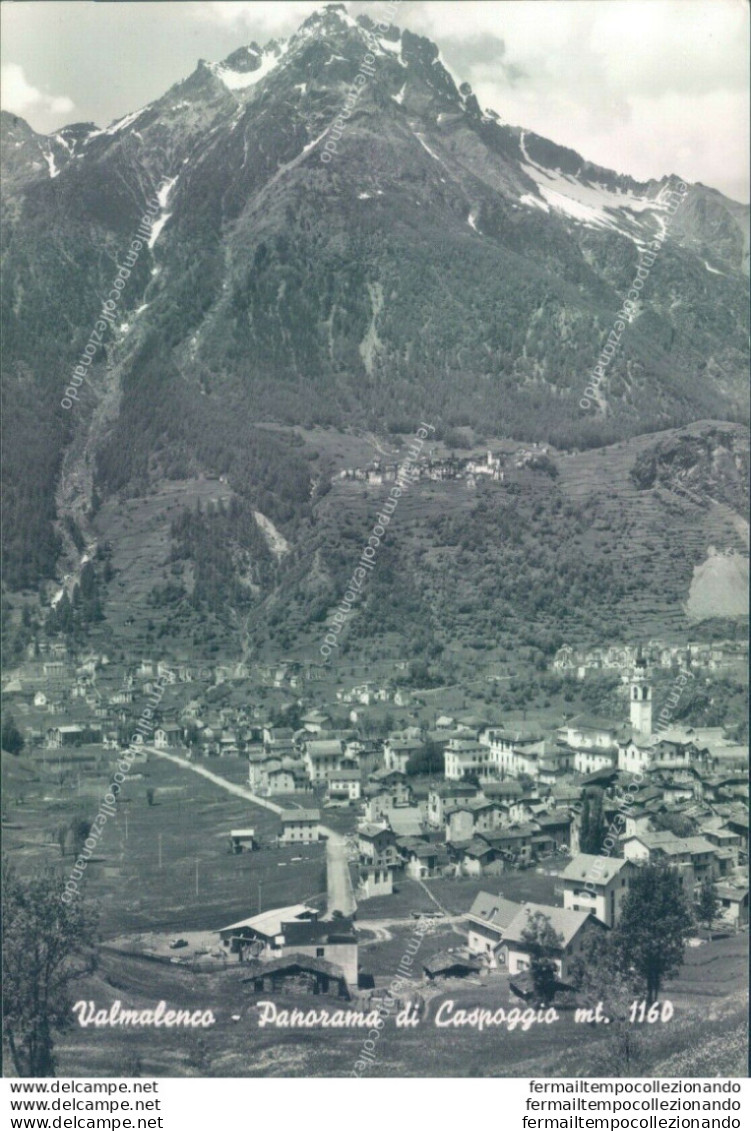 D611 - Cartolina Provincia Di Sondrio - Valmalenco - Panorama Di Caspoggio - Sondrio