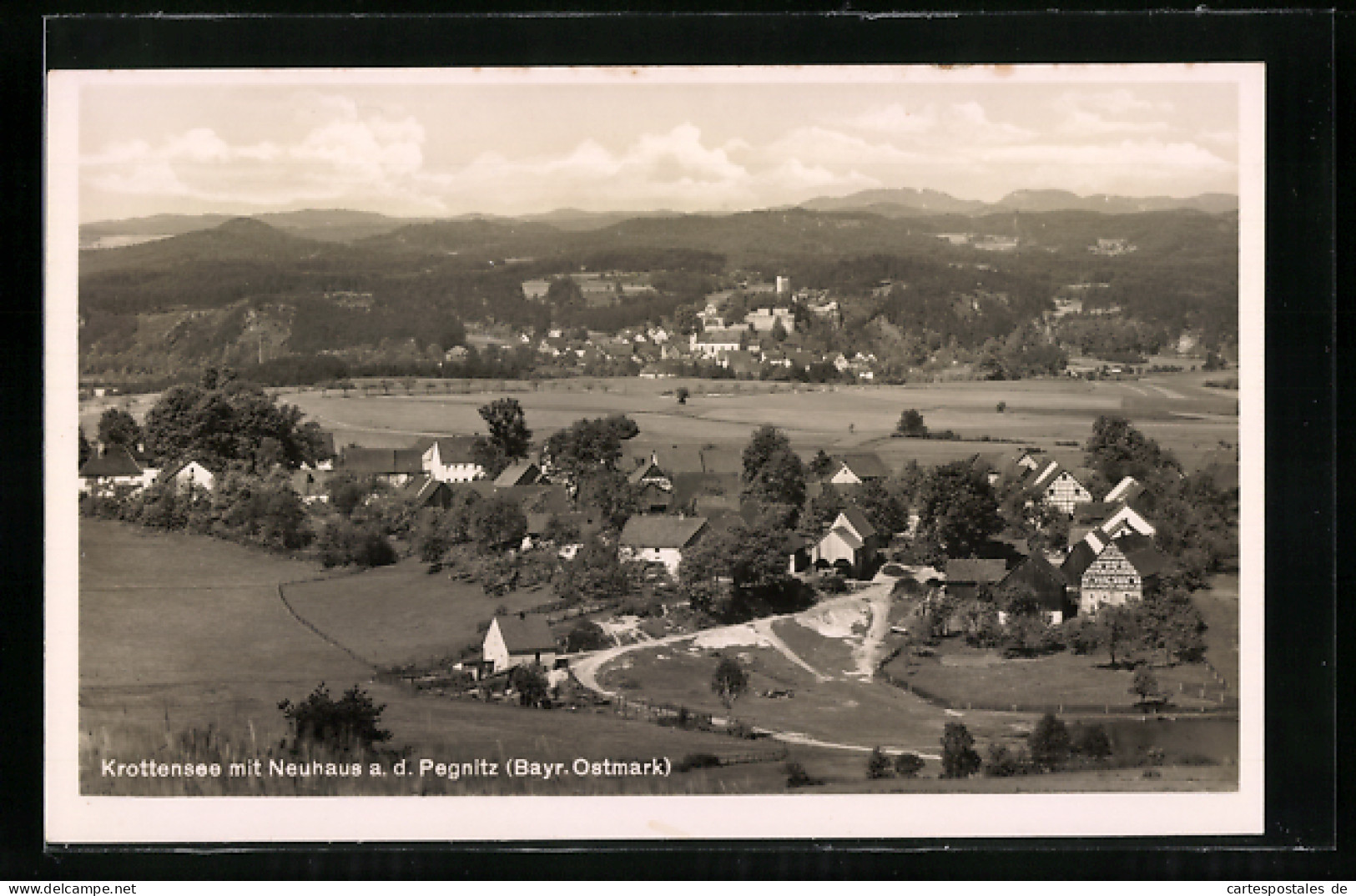 AK Krottensee, Ortsansicht Mit Blick Auf Neuhaus An Der Pegnitz  - Pegnitz