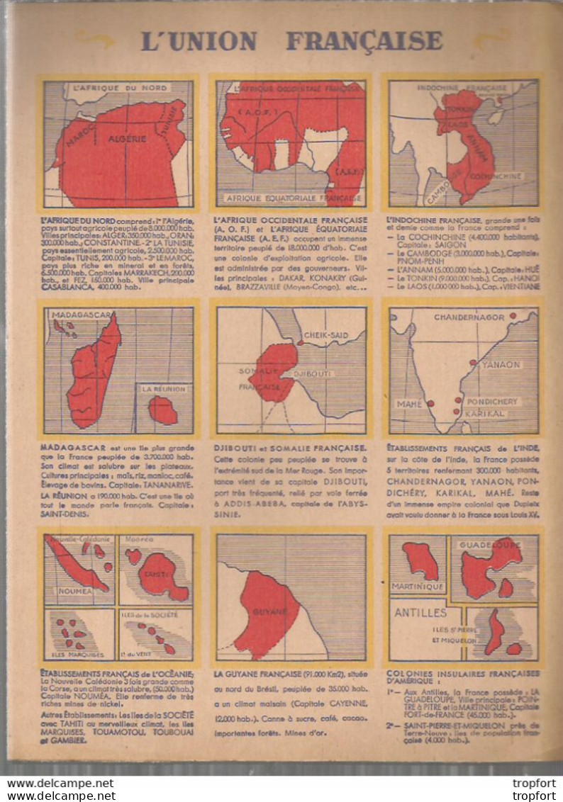 Protège-Cahiers Ancien // L Union Française MECANO FURNEX FLAMBO Indochine Guyane Madagascar Algerie Maroc - Copertine Di Libri