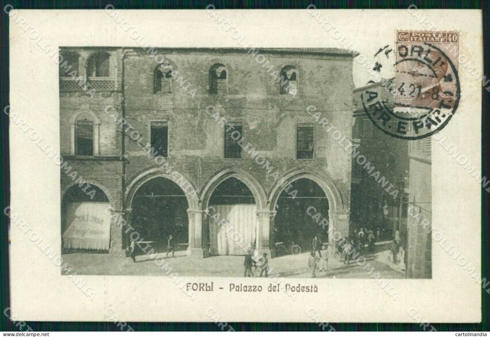 Forlì Città Palazzo Del Podestà Cartolina RB7848 - Forli
