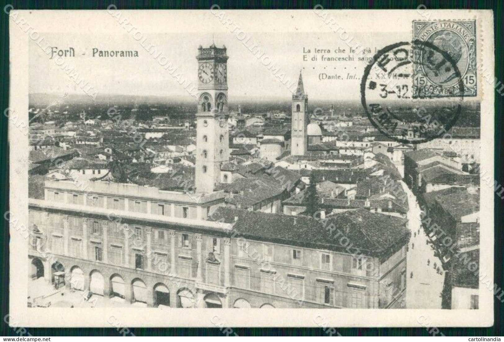 Forlì Città Dante Cartolina RB7851 - Forli