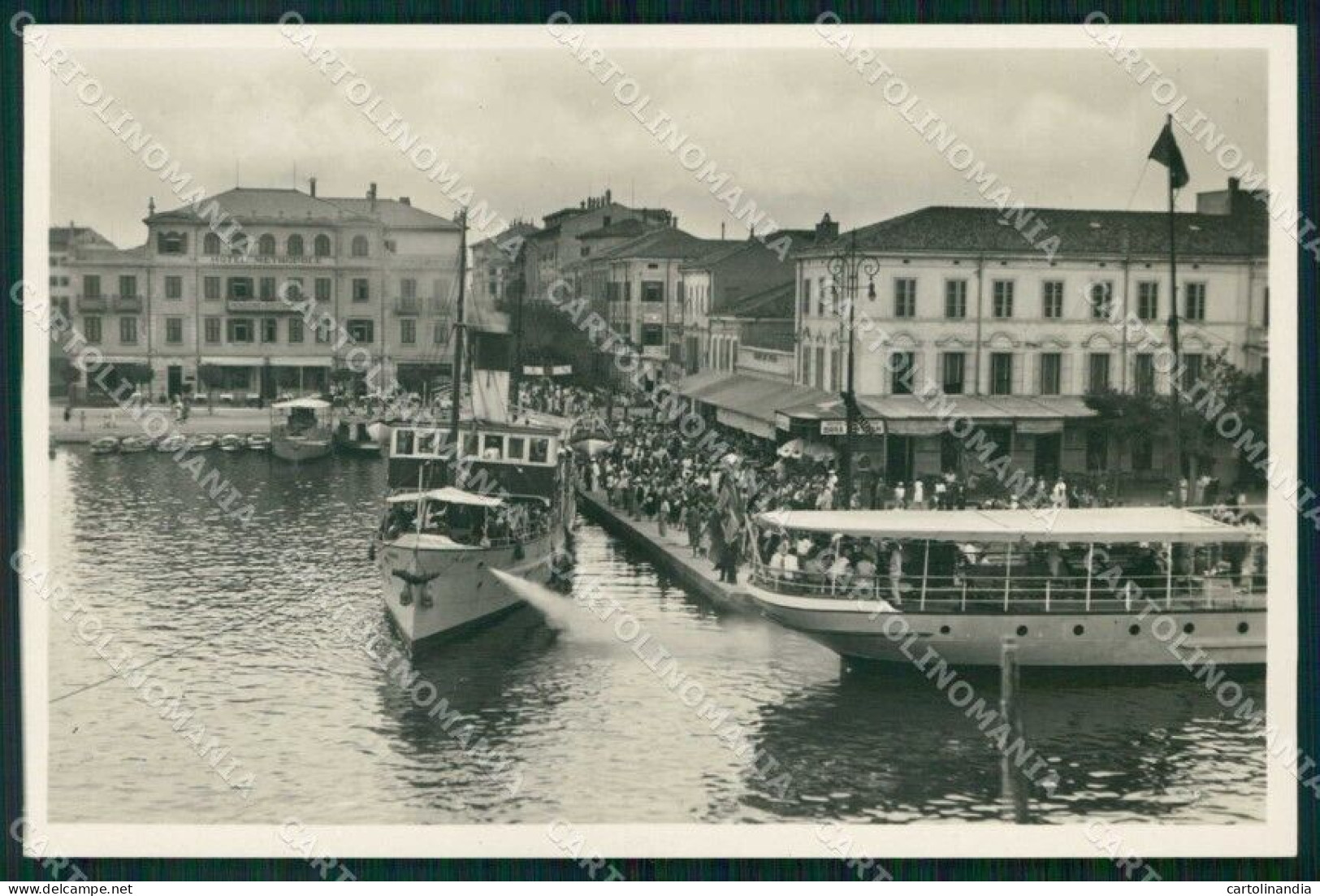 Gorizia Grado Bagni Di Spiaggia Porto Foto Cartolina RB8295 - Gorizia