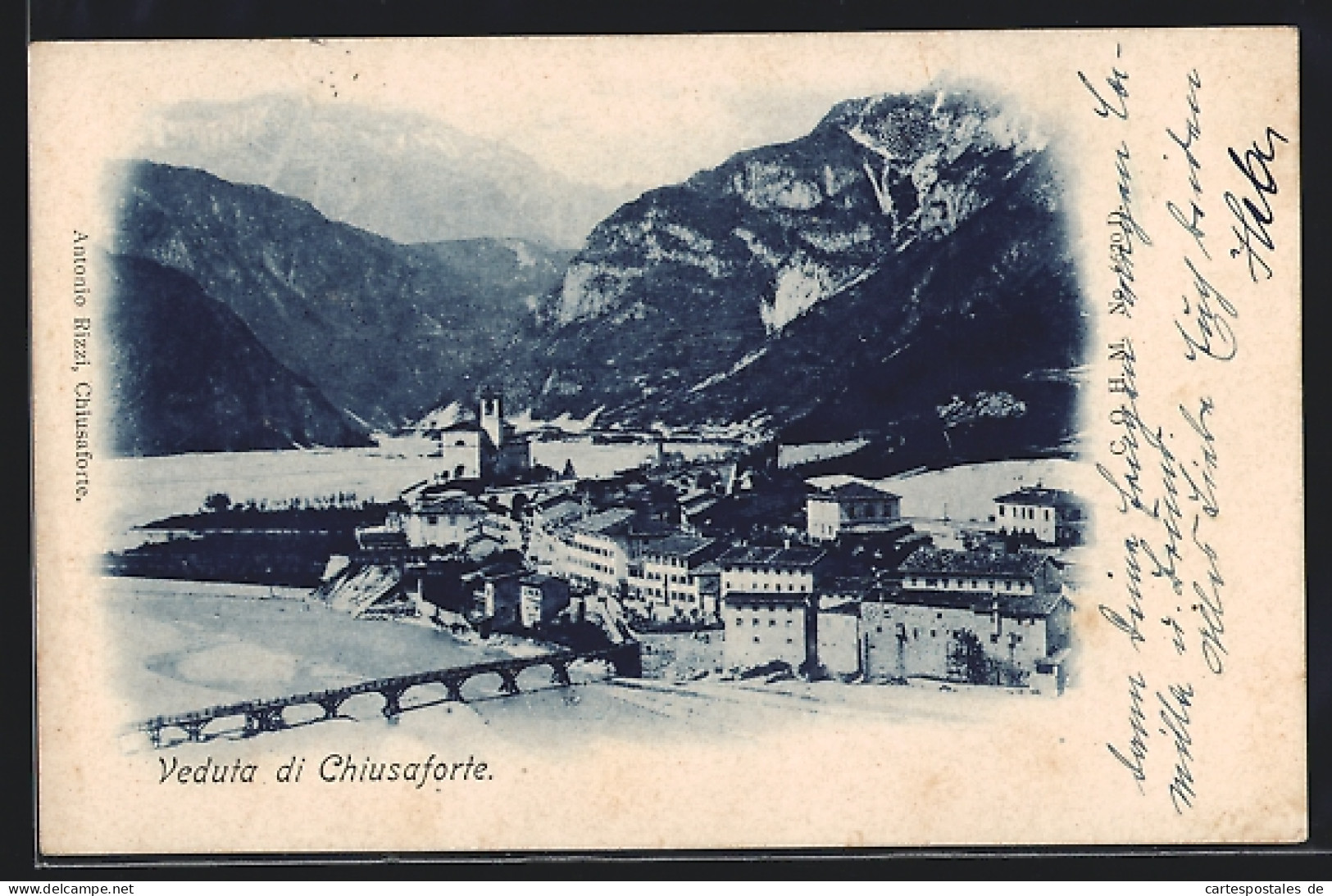 Cartolina Chiusaforte, Gesamtansicht Aus Der Vogelschau  - Other & Unclassified