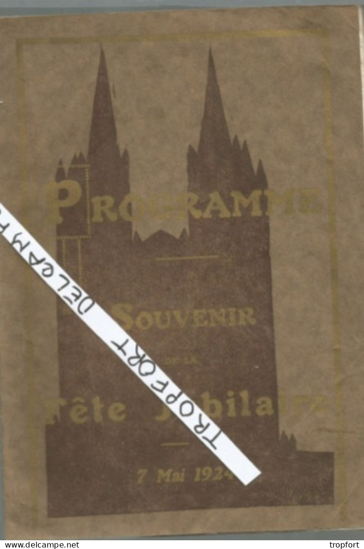 PG / Vintage // Superbe PROGRAMME Ancien  FETE JUBILA 1924  COUTANCES AVRANCHES DIOCESE // 30 Pages - Programme