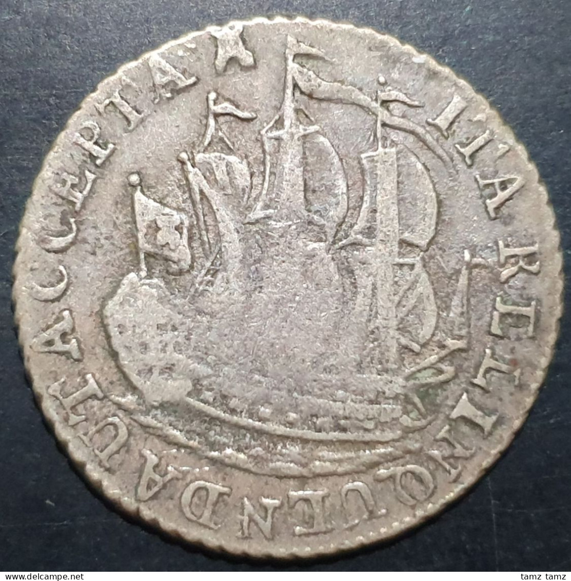 Netherlands 6 Stuiver Scheepjesschelling Zeeland Zeelandia 1792 Silver Fine - Monedas Provinciales