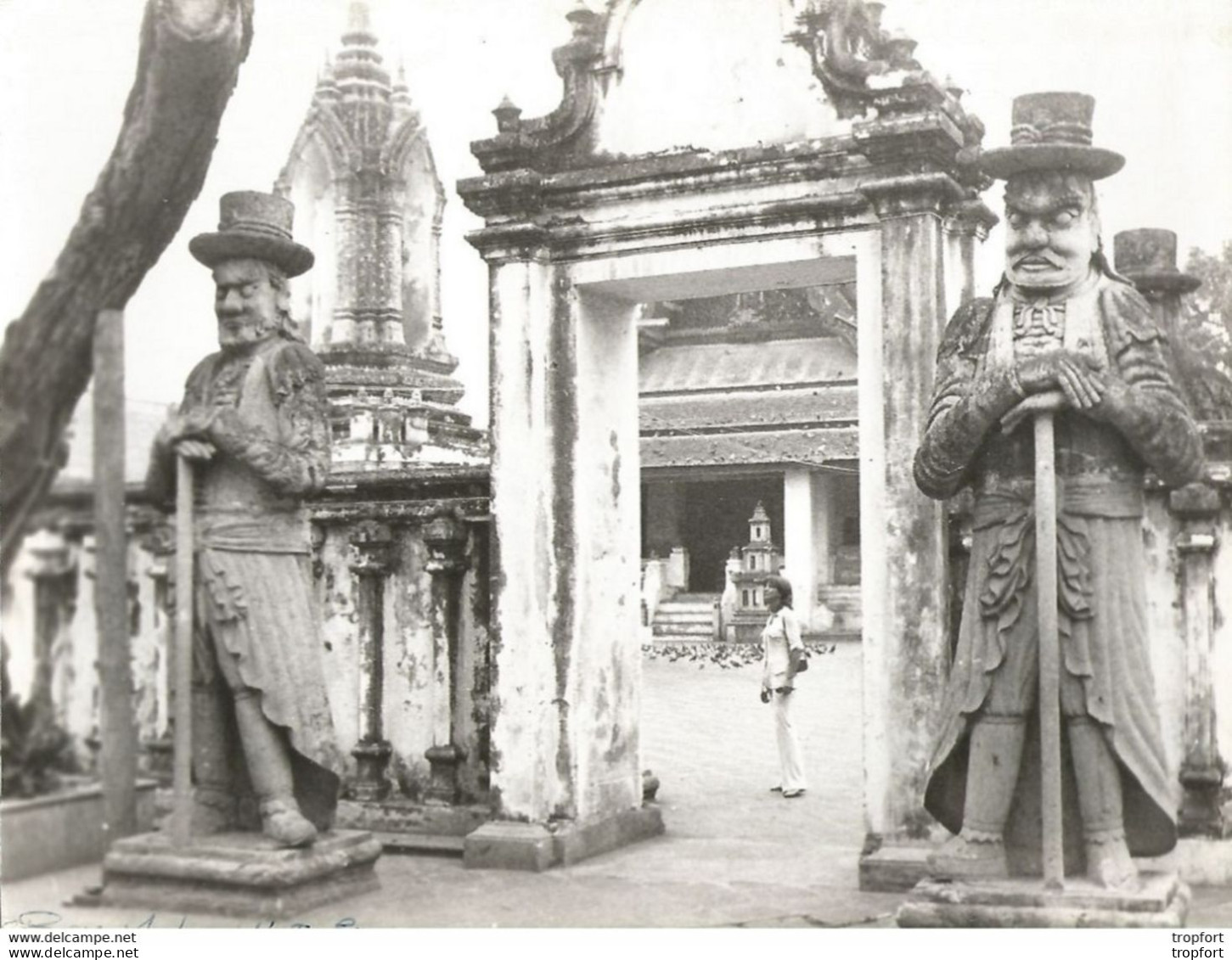 JB / Old Photo / วัดกรุงเทพ / Photo Temple BANGKOK Siam Thailande Asie WAT PO Grand Format 22 X 28 CM - Asien