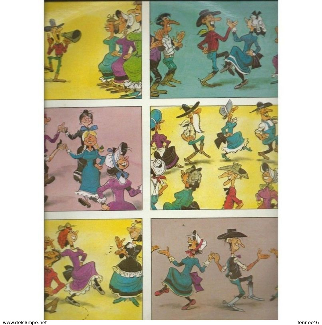 Vinyle - 33T  - (Lucky Luke) - The Lucky Band Buffalo Square Dance, Poney Express Dance... - Kinderlieder