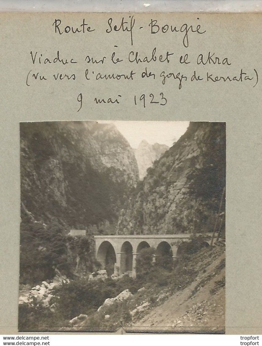 Bb // Vintage // Old French Photo // Photo Stéréoscopique 1923 Route De SETIF BOUGIE Algérie - Photos Stéréoscopiques