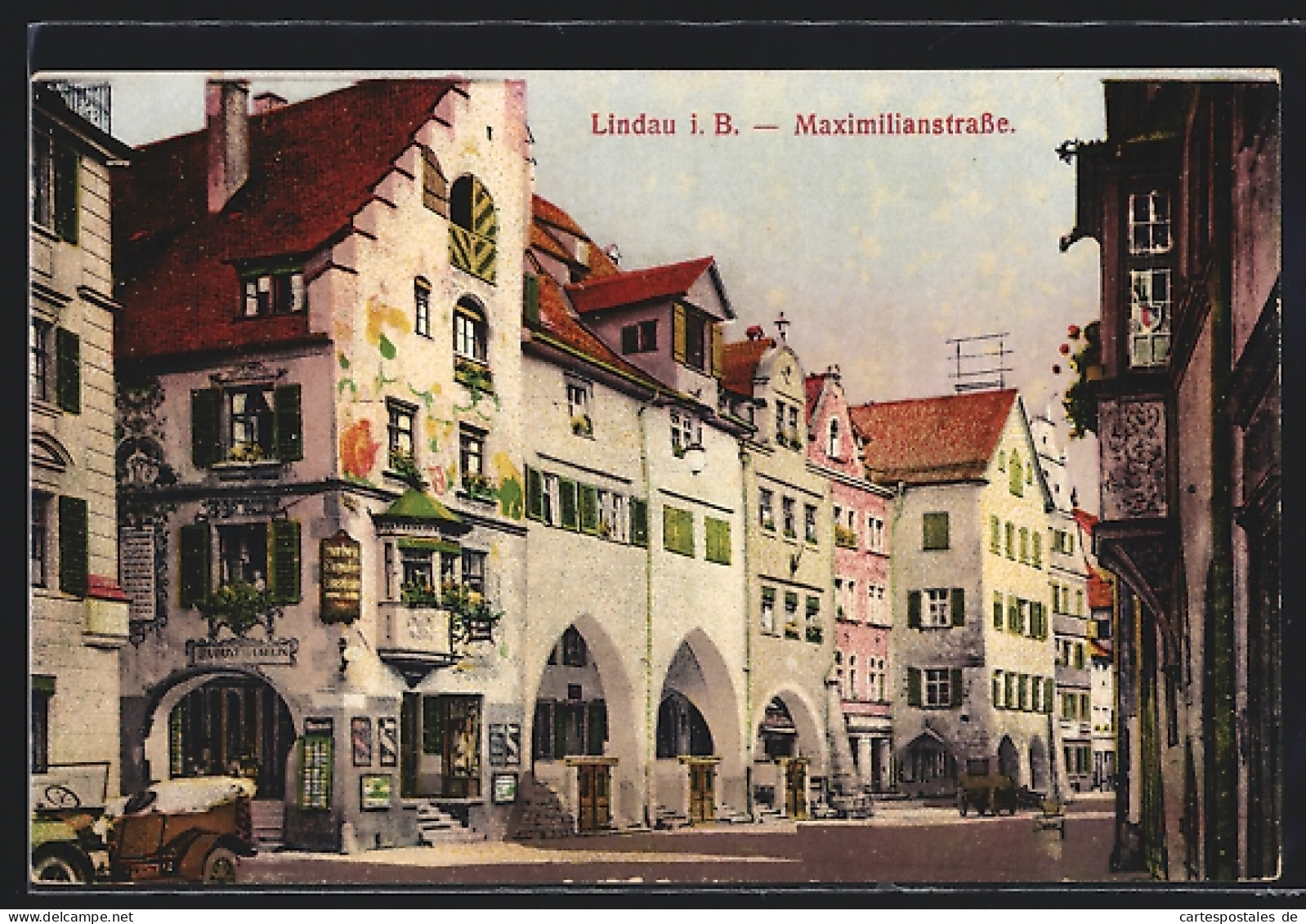 AK Lindau, Altstadtpartie In Der Maximilianstrasse  - Lindau A. Bodensee