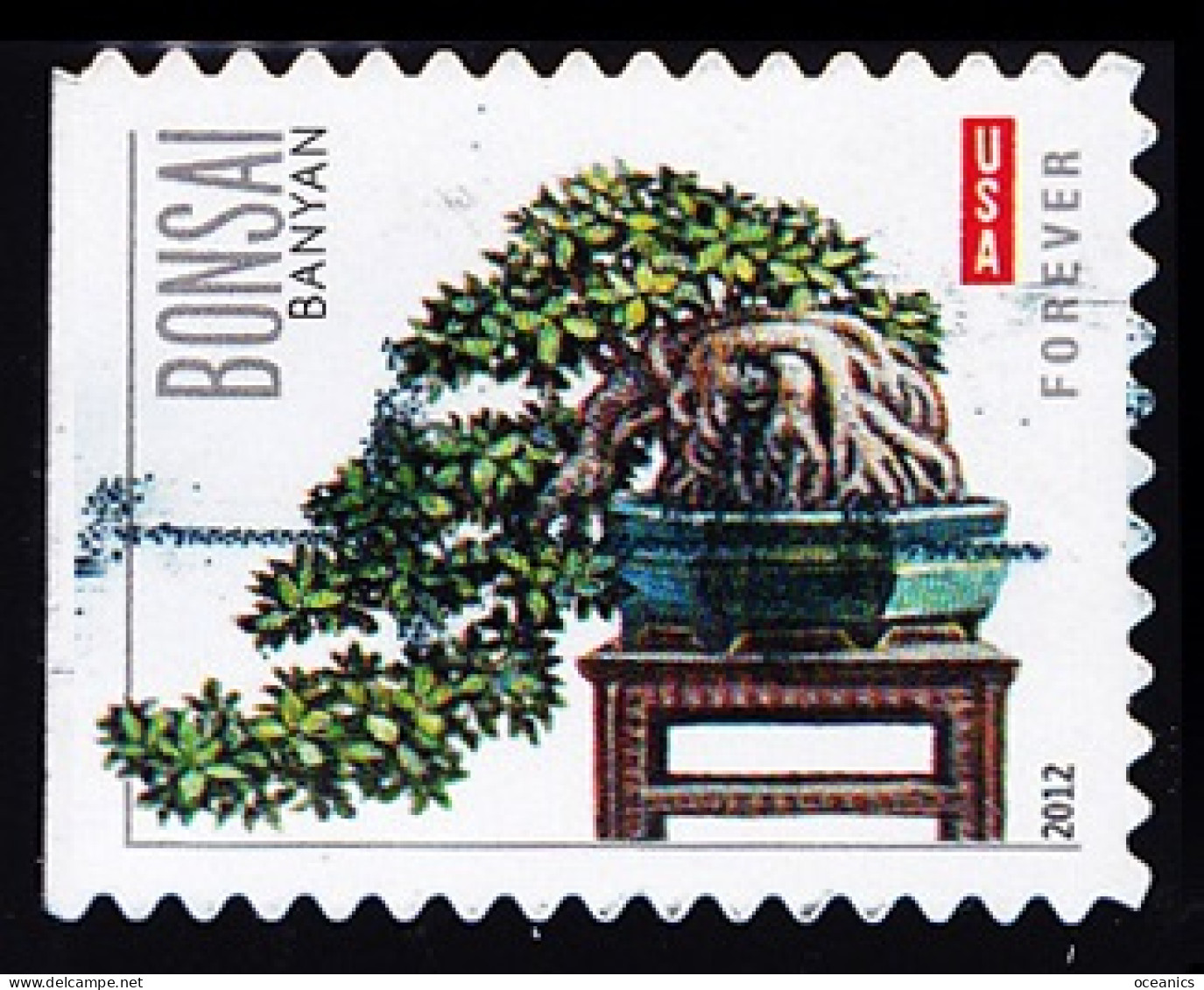 Etats-Unis / United States (Scott No.4620 - Bonsai) (o) P3 SE Left - Used Stamps