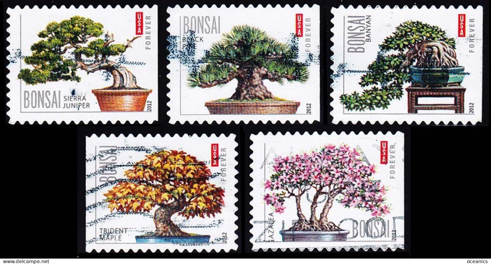 Etats-Unis / United States (Scott No.4618-22 - Bonsai) (o) Set Of 5 - Usati