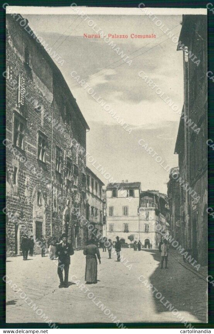 Terni Narni Palazzo Comunale Alterocca 38395 Cartolina RB9408 - Terni