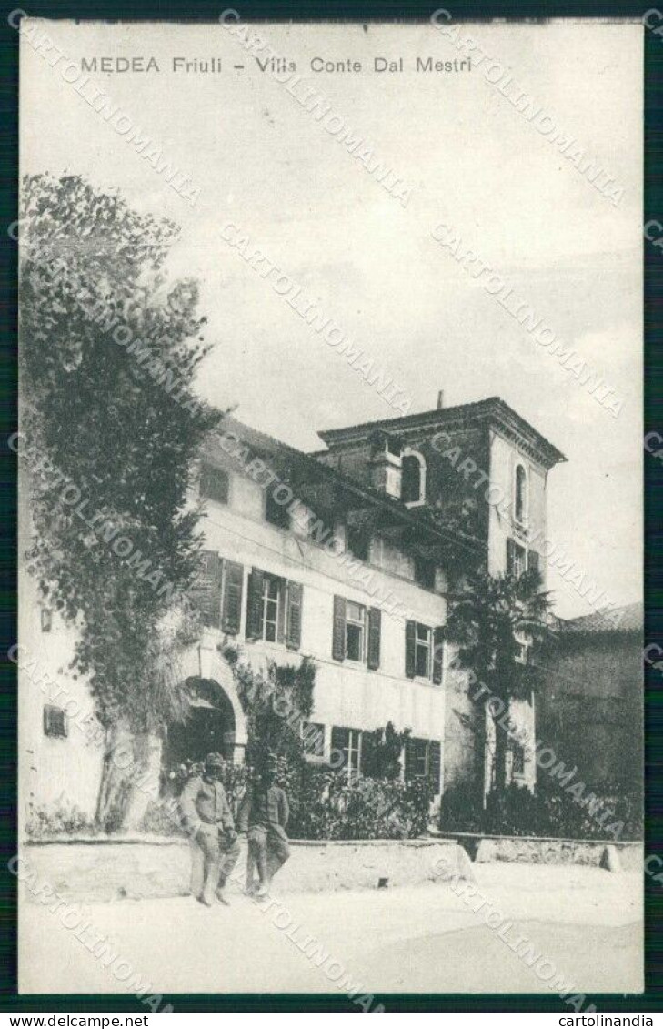 Gorizia Medea Villa Conte Dal Maestri Cartolina RB9254 - Gorizia