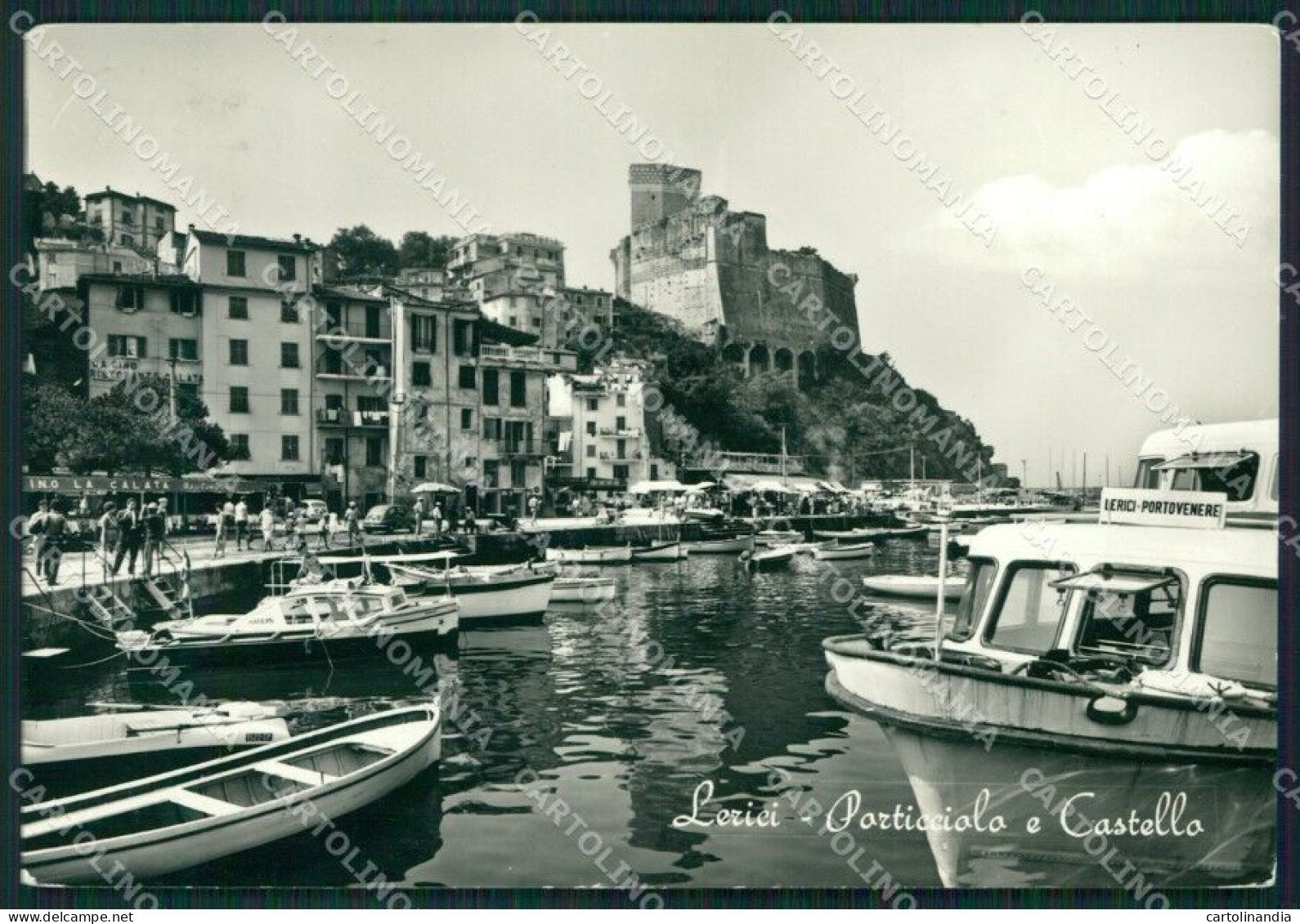 La Spezia Lerici Barche Foto FG Cartolina KB3617 - La Spezia