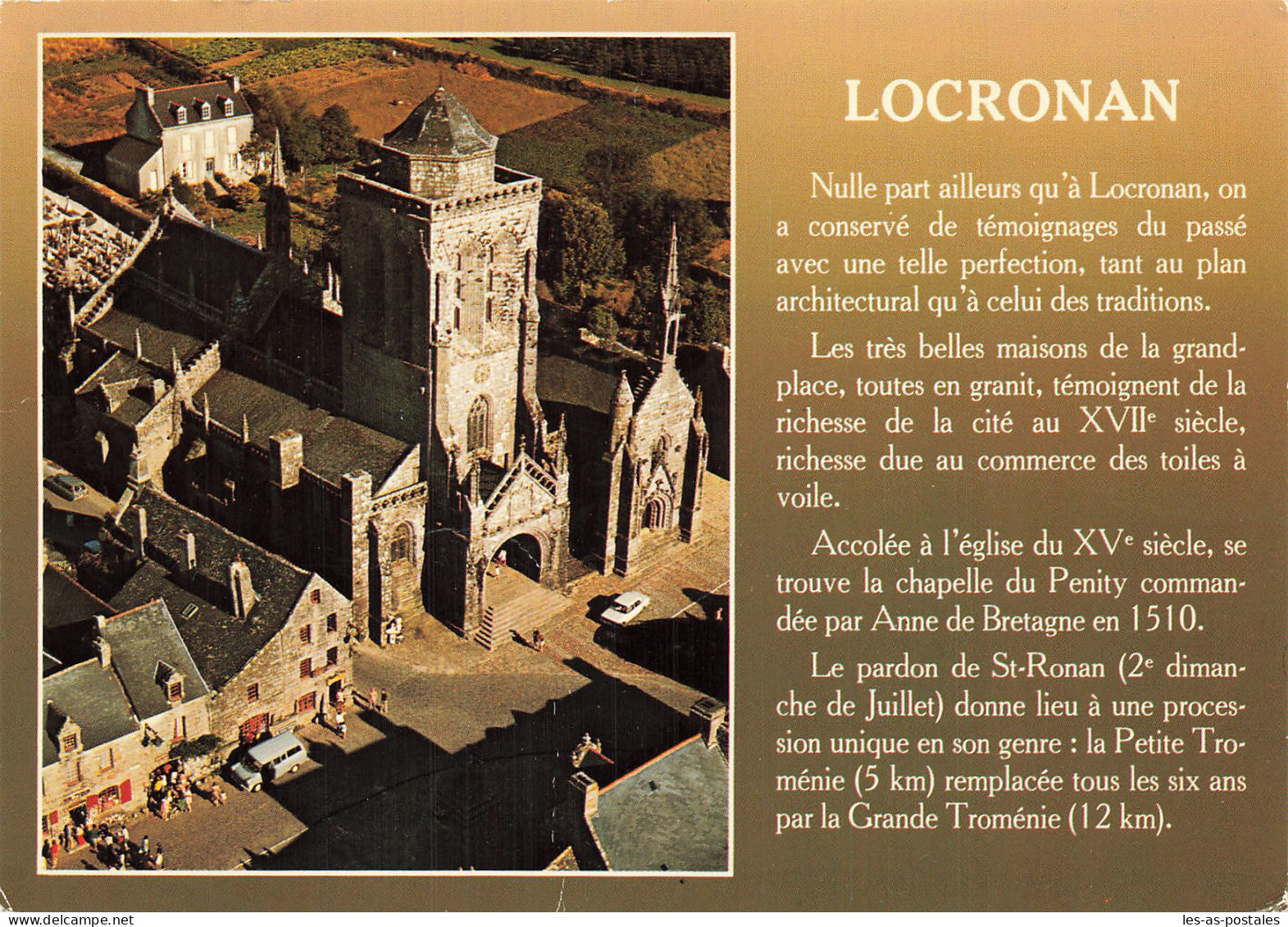 29 LOCRONAN LA PLACE DE L EGLISE - Locronan