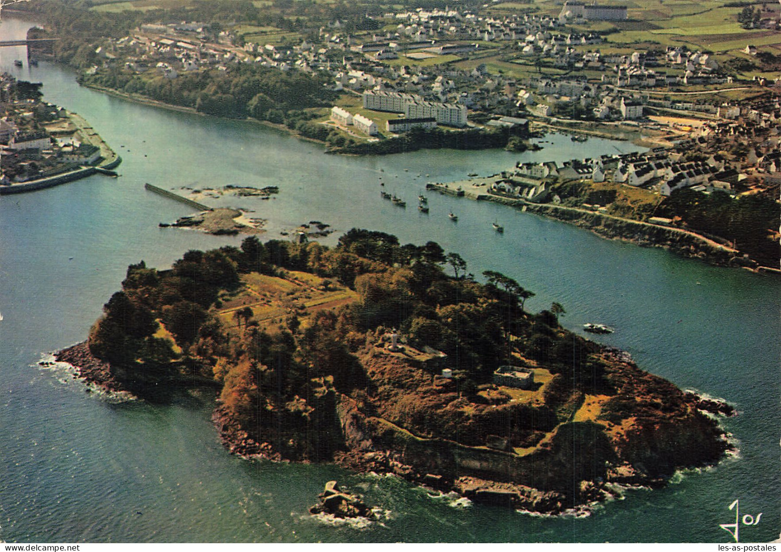 29 TREBOUL DOUARNENEZ L ILE TRISTAN ET LE PORT DE RHU - Tréboul