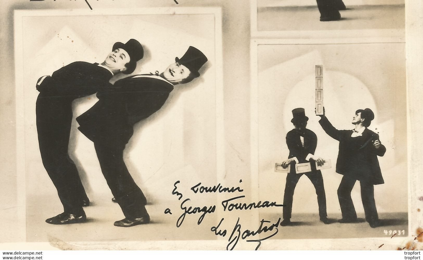 CF / Vintage Old Circus Photo // Carte Photo Cirque Attraction // Barty- Bros LES BARTROS - Altri & Non Classificati