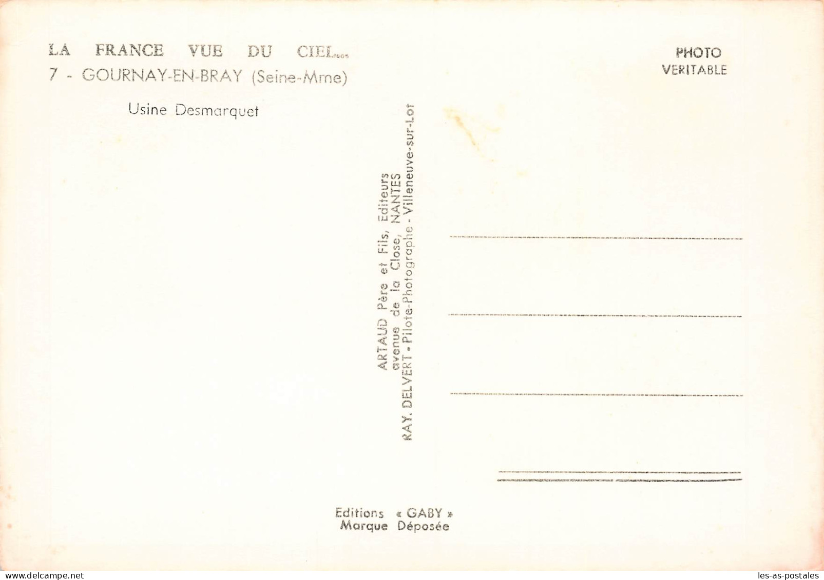 76 GOURNAY EN BRAY USINE DESMARQUET - Gournay-en-Bray