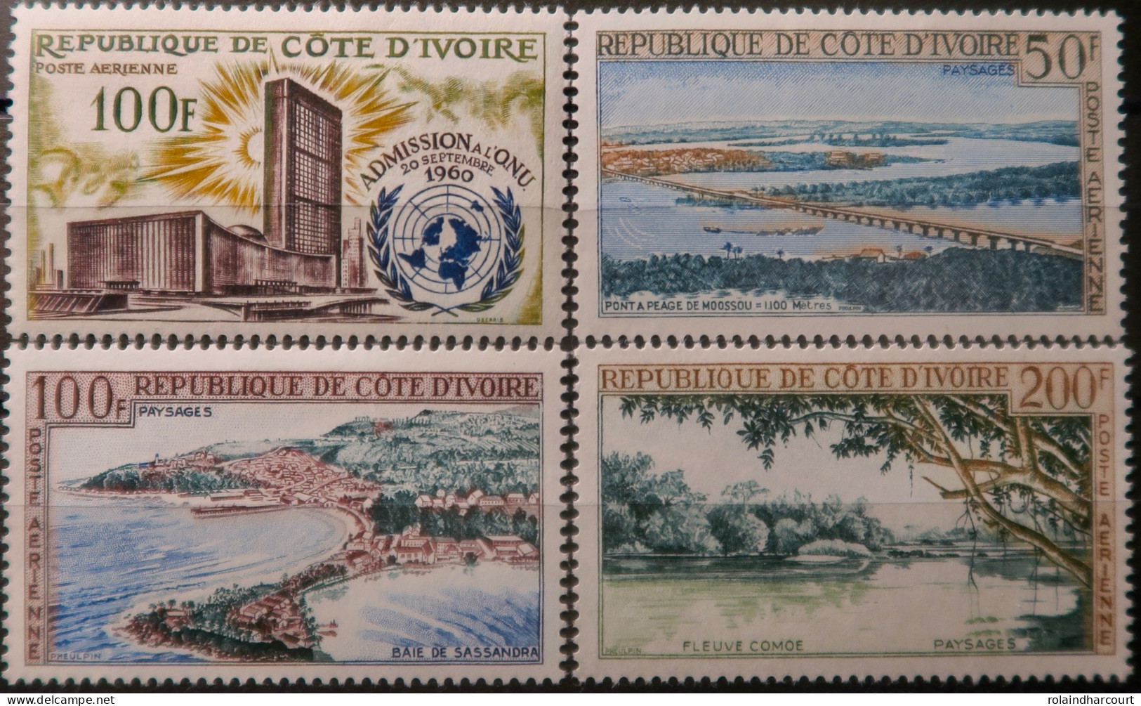 R2253/730 - CÔTE D'IVOIRE - 1962/1963 - POSTE AERIENNE - SERIE COMPLETE - N°25 à 28 NEUFS* - Côte D'Ivoire (1960-...)