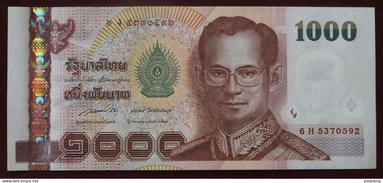 1000 Baht Serie 15 Typ II Sign. 85 P-115 Thailand 2005 UNC - Thaïlande