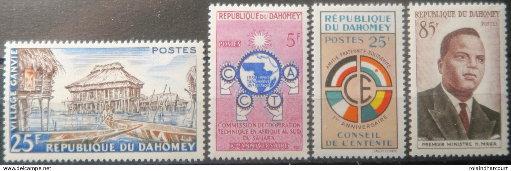 R2253/731 - DAHOMEY - 1960 - Divers - N°155 à 158 NEUFS**/* - Neufs