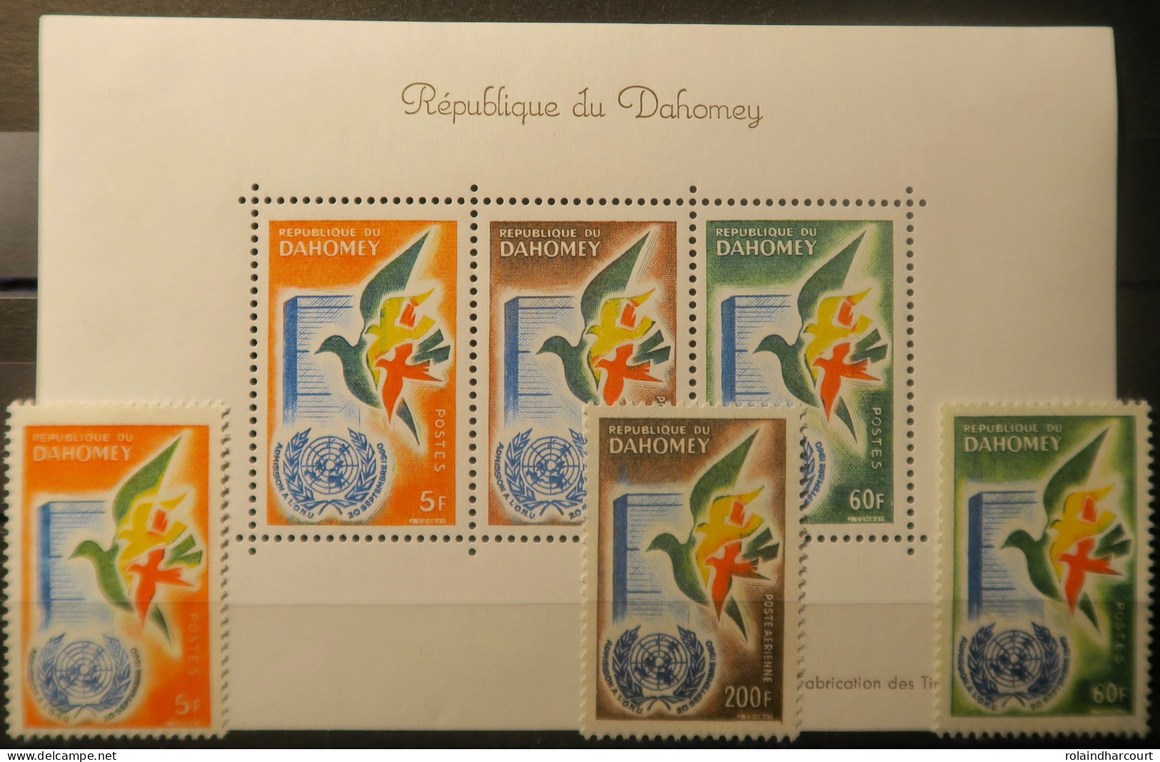 R2253/733 - DAHOMEY - 1961 - N°168 à 169 NEUFS** + N°20 NEUF** (POSTE AERIENNE) + BLOC N°2 NEUF* - Nuovi