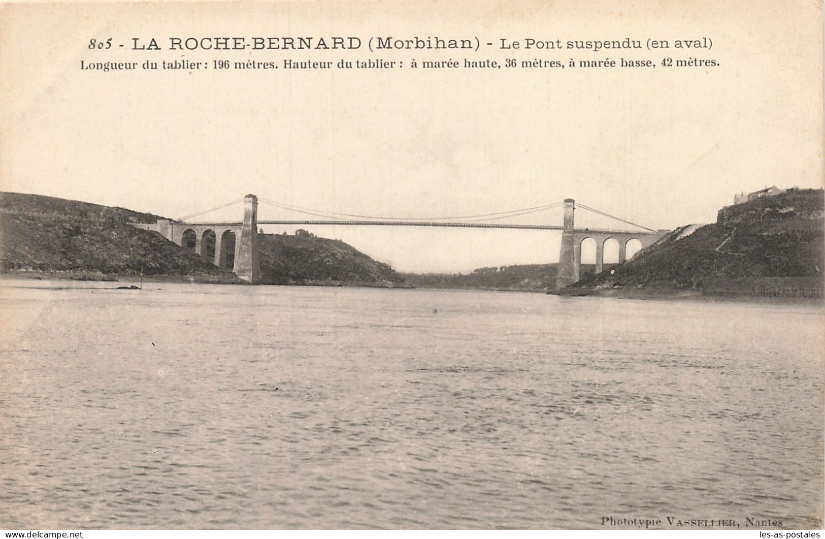56 LA ROCHE BERNARD LE PONT SUSPENDU  - La Roche-Bernard