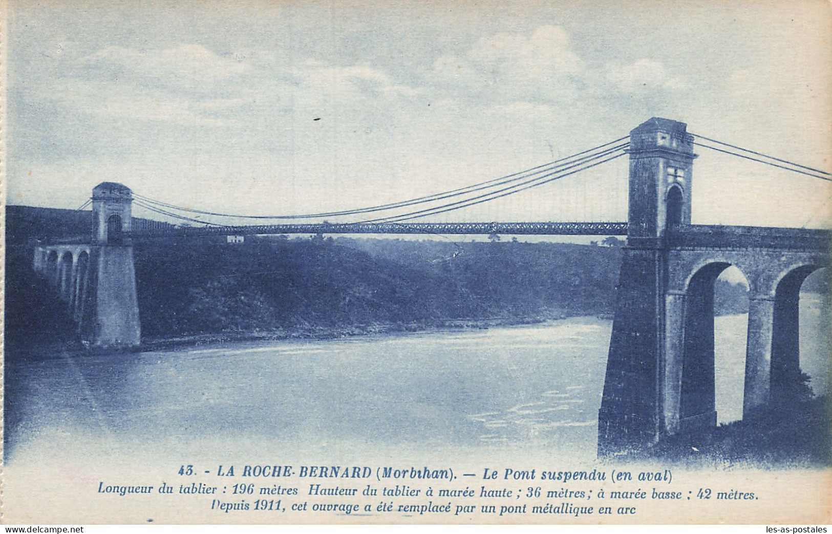 56 LA ROCHE BERNARD LE PONT SUSPENDU  - La Roche-Bernard