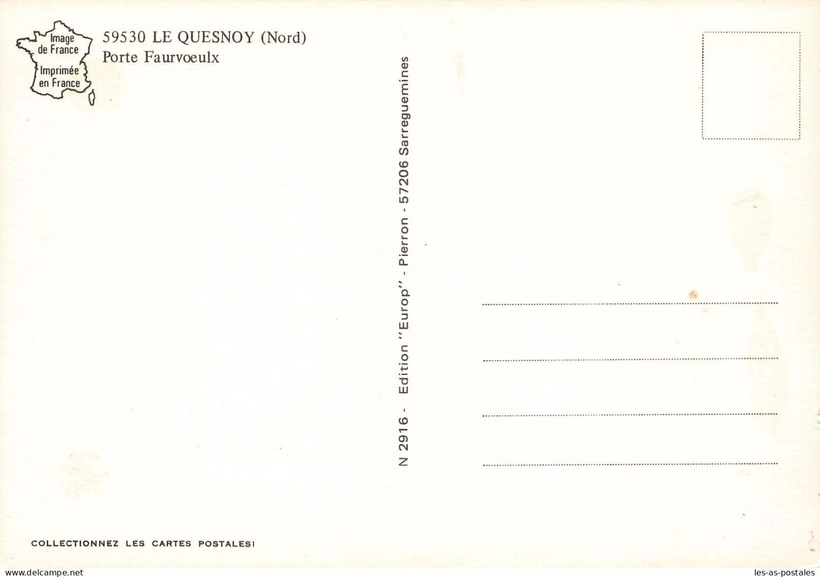59 LE QUESNOY PORTE FAURVOEULX - Le Quesnoy