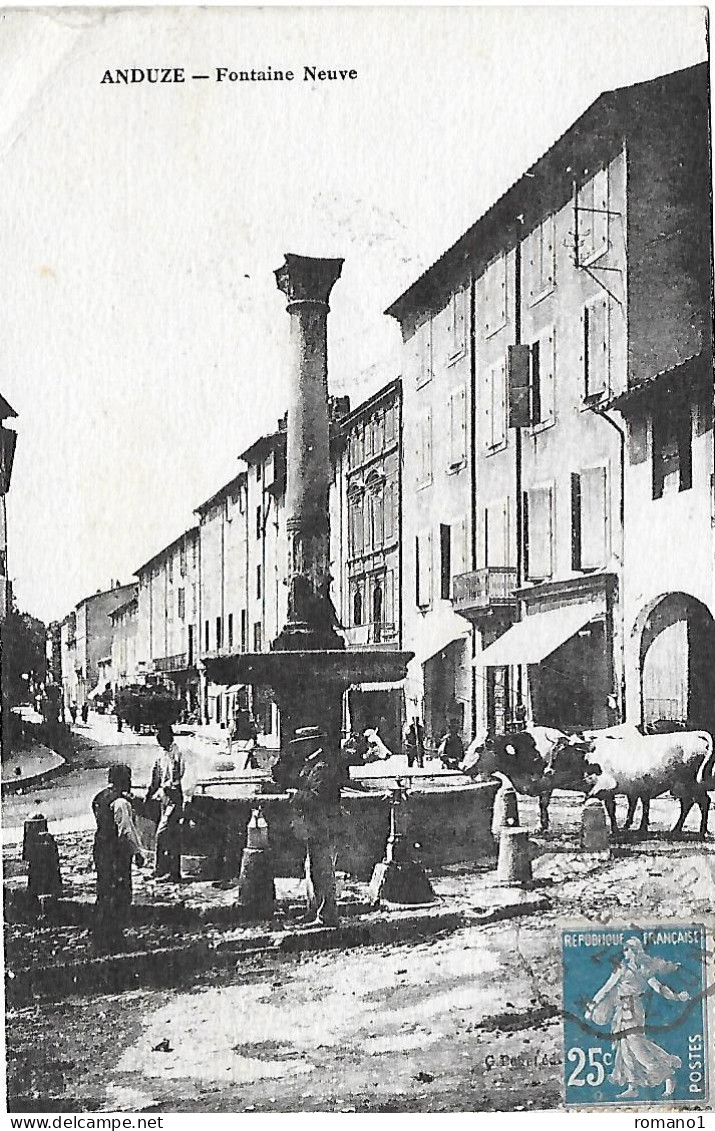 30)  ANDUZE  - Fontaine Neuve - Anduze