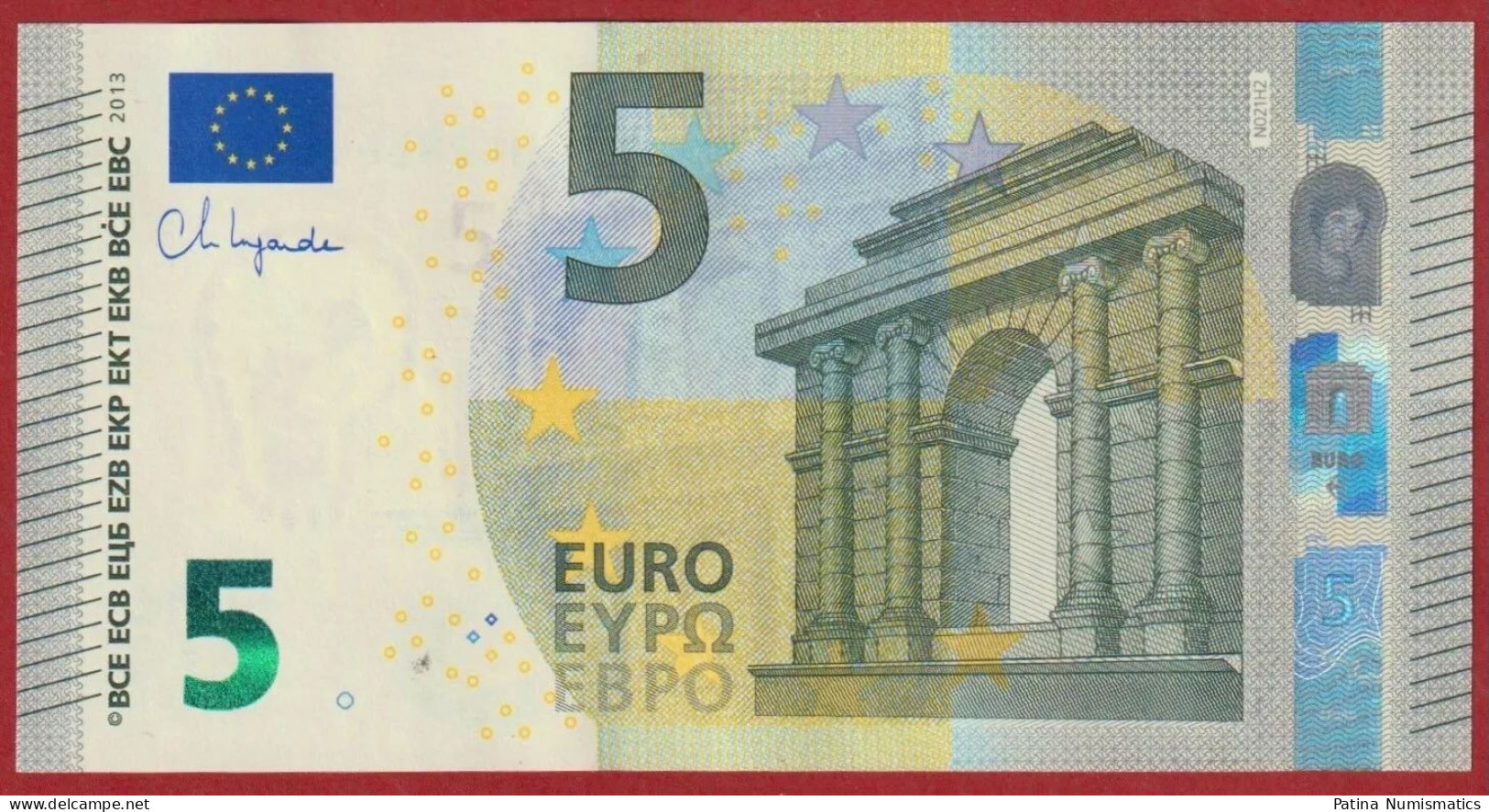 Austria Eurozone. 5 Euro 2013. P.26n. N021H2. C. Lagarde. Crisp Unc - 5 Euro