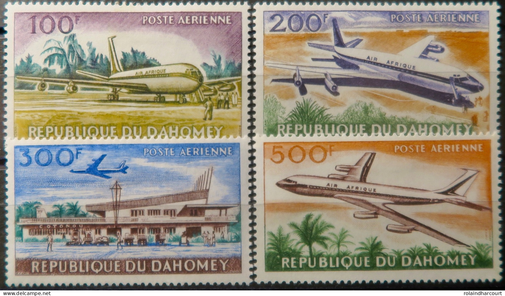 R2253/738 - DAHOMEY - 1963 - POSTE AERIENNE - SERIE COMPLETE - N°24 à 27 NEUFS* - Cote (2024) : 27,00 € - Unused Stamps