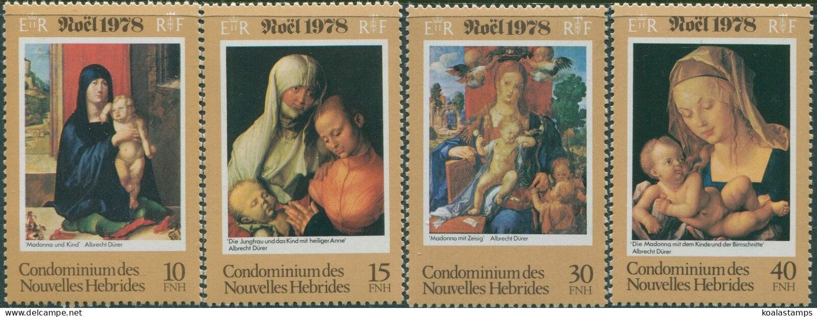 New Hebrides French 1978 SGF279-F282 Christmas Set MNH - Sonstige & Ohne Zuordnung