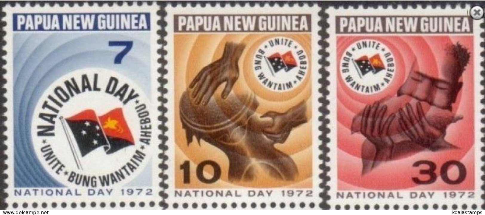 Papua New Guinea 1972 SG224-226 National Day Set MNH - Papúa Nueva Guinea