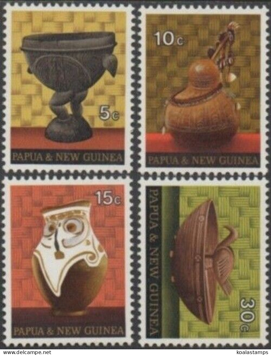 Papua New Guinea 1970 SG187-190 Native Artifacts Set MNH - Papua Nuova Guinea