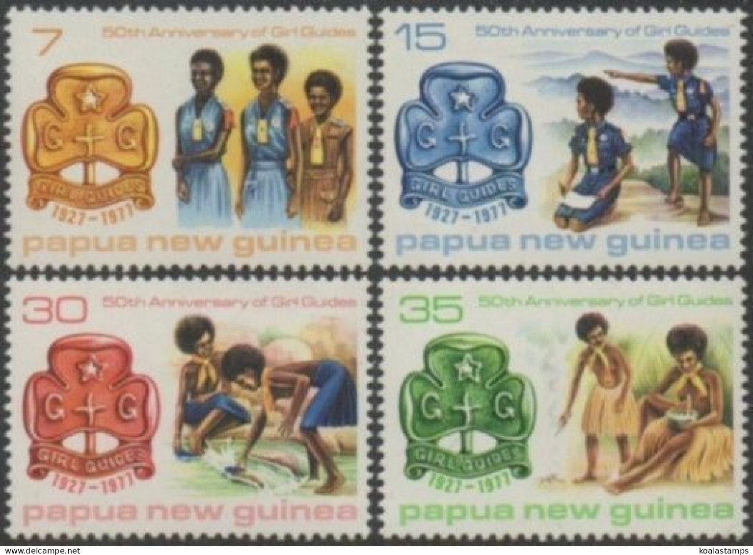 Papua New Guinea 1977 SG338-341 Guides Set MNH - Papoea-Nieuw-Guinea