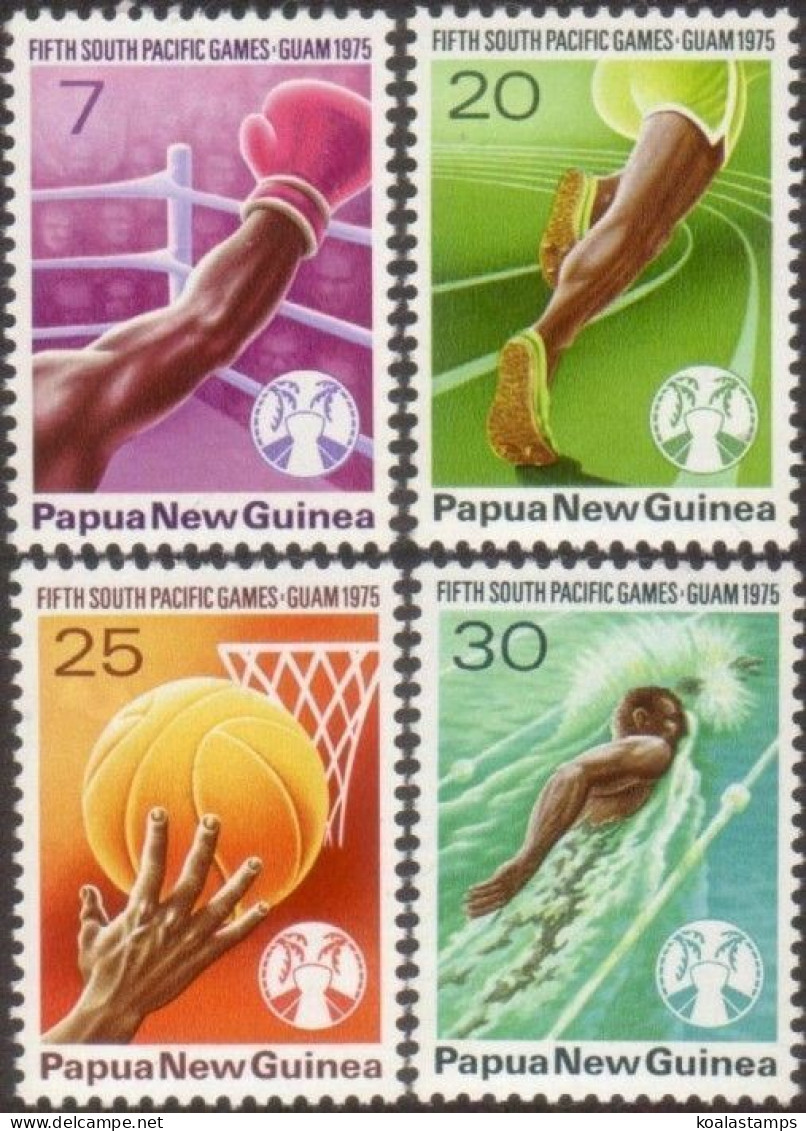 Papua New Guinea 1975 SG290-293 South Pacific Games Set MNH - Papua-Neuguinea