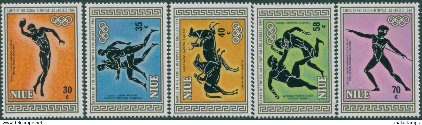Niue 1984 SG547-551 Olympic Games Set MNH - Niue