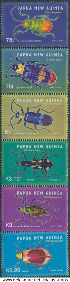 Papua New Guinea 2005 SG1091-1096 Beetles Set MNH - Papouasie-Nouvelle-Guinée