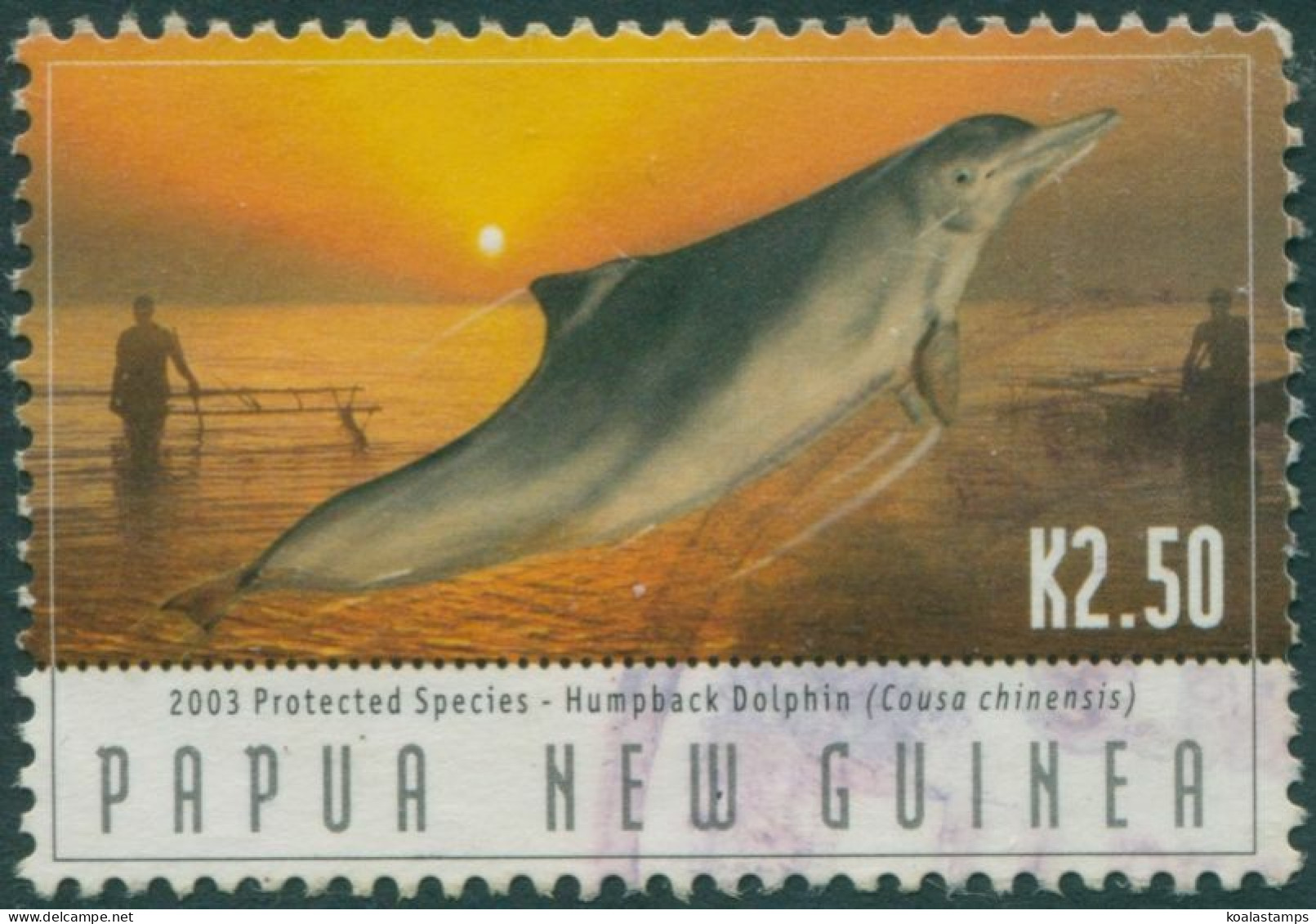 Papua New Guinea 2003 SG998 K2.50 Humpback Dolphin FU - Papouasie-Nouvelle-Guinée