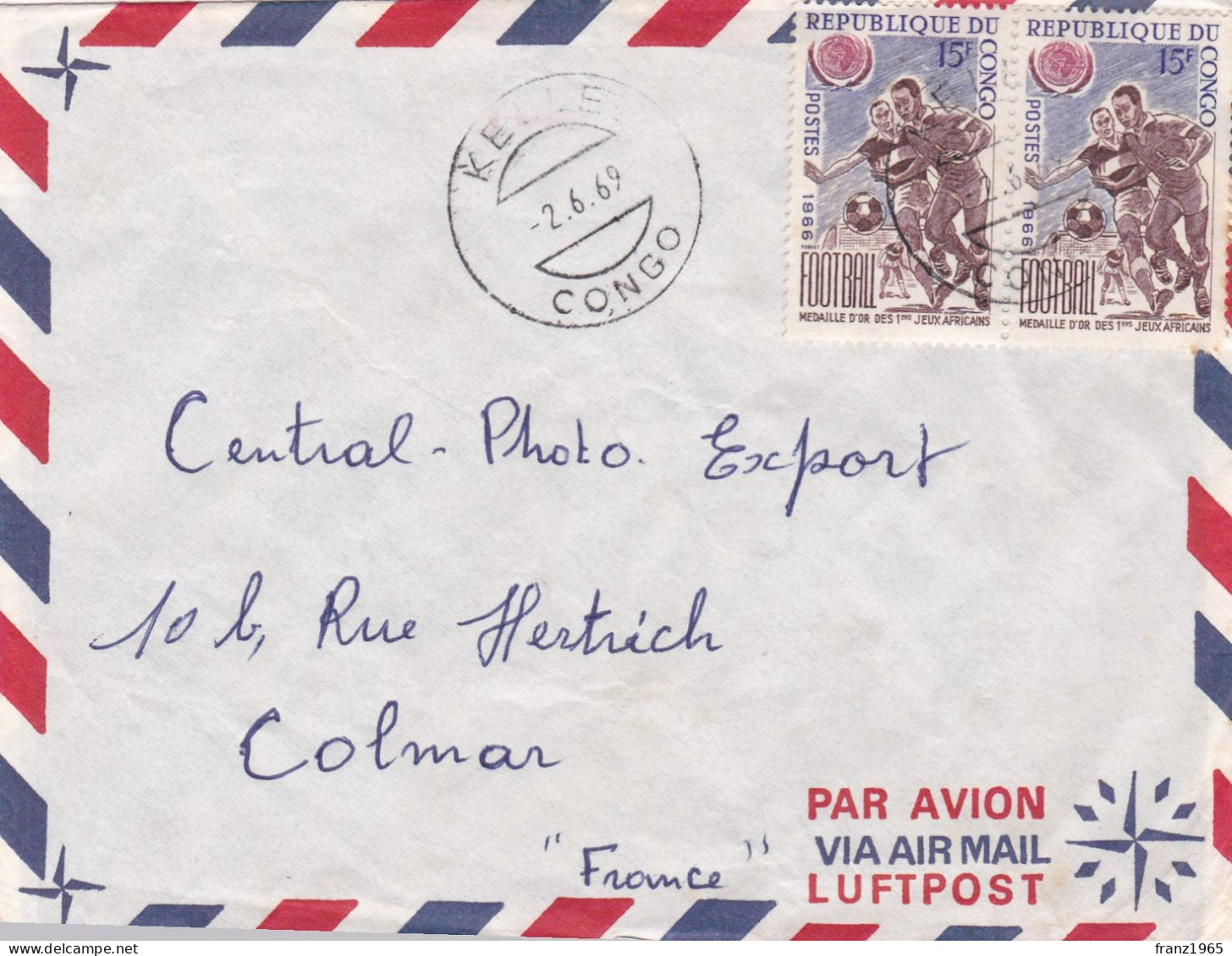 From Congo To France - 1967 - Other & Unclassified